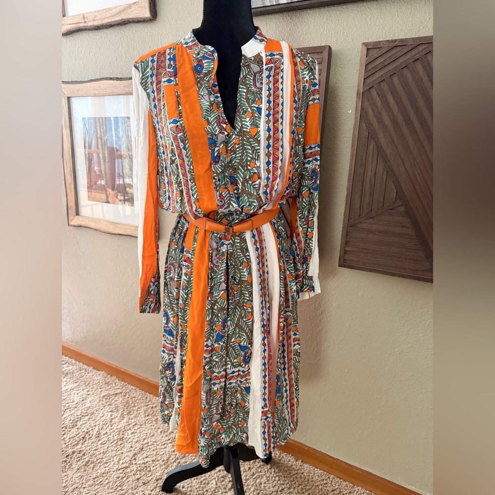 Tory Burch tropical  Long Sleeve Sundress